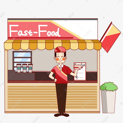 餐飲服務(wù)快餐店插畫素材免費(fèi)下載——千庫網(wǎng)精選資源
